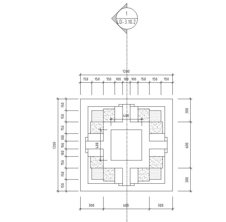 cad暗藏灯带怎么画资料下载-特色景观灯柱节点详图（钢筋混凝土结构）