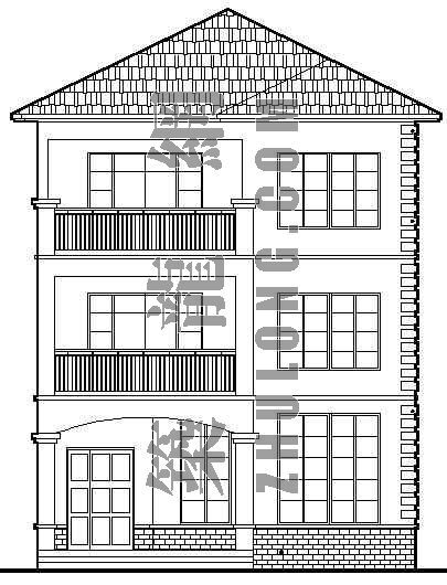 某三层别墅建筑、结构施工图