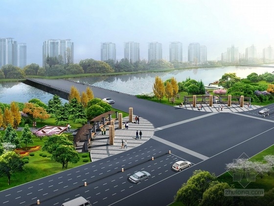 主题街区景观su资料下载-[北京]生态文化主题公路西侧景观设计方案