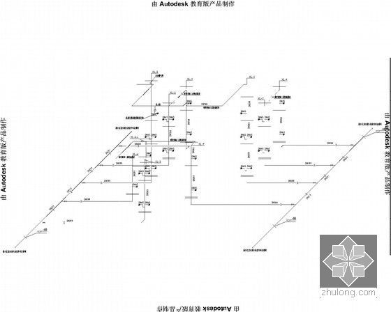 [安徽]高层商用住宅建筑水暖施工图-消火栓系统图