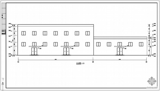 8米跨厂房建设结构图资料下载-某21米跨轻钢厂房建筑结构图