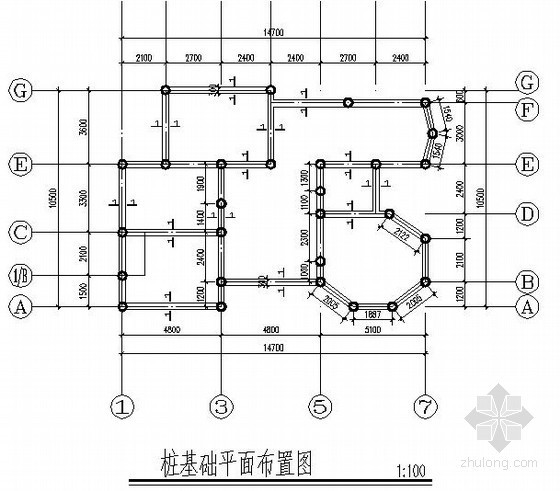 混凝土灌注桩基坑支护资料下载-混凝土灌注桩基础节点构造详图