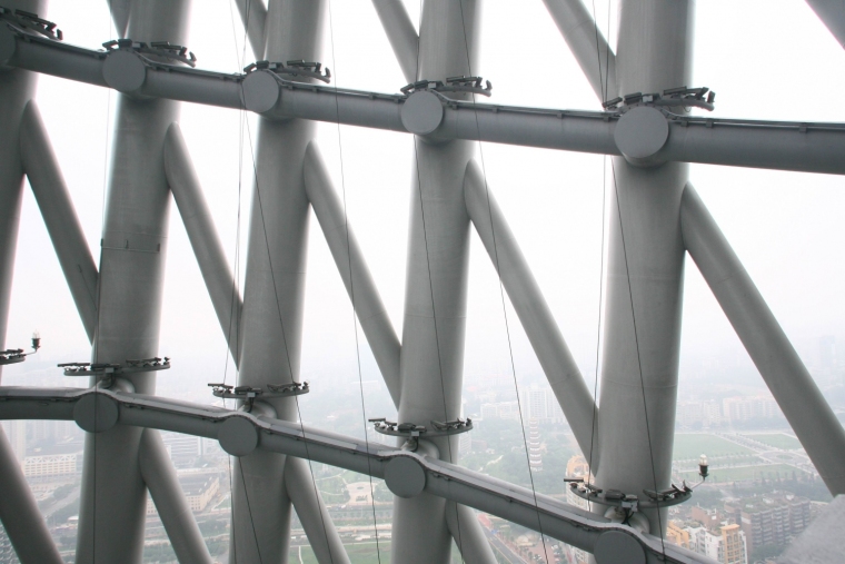 广州新电视塔结构分析资料下载-广州新电视塔工程施工质量创优照片