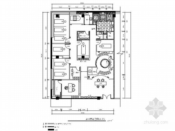 化妆品SPA生活馆资料下载-[佛山]品牌化妆品SPA生活馆室内施工图