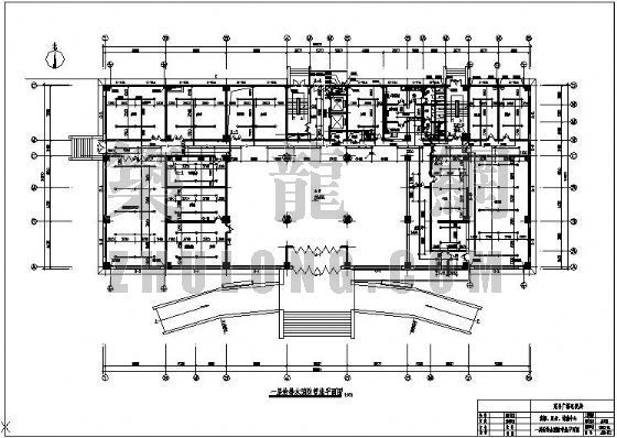跃层电视背景墙设计图资料下载-江苏省某县广播电视中心大楼给排水设计图