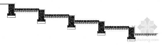 室外阶梯节点资料下载-阶梯式绿地及花坛详图