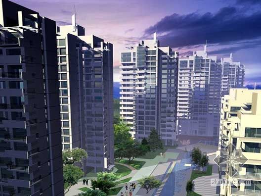 杭州住宅小区建筑设计图纸资料下载-杭州泛华住宅小区竞标设计文本