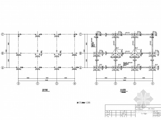 湖南省三层建筑图框架结构资料下载-[湖南]地上三层框架结构食堂结构施工图