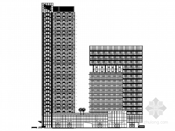 建筑施工做法大样图资料下载-[深圳]某三十层商务大厦建筑施工图（99.9米）