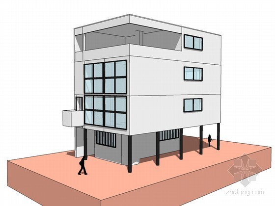 居住区规划住宅模型资料下载-居住区SketchUp模型下载
