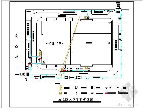 总施工平面图资料下载-某工程施工配电总平面布置图