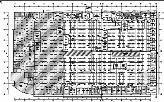 电子工厂设计平面图资料下载-北京某电子厂房电气平面图