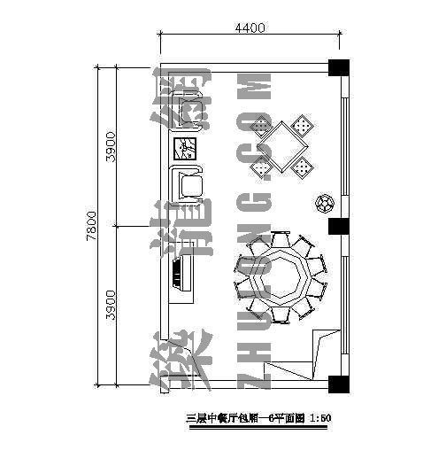 中餐厅门头施工图资料下载-中餐厅包间