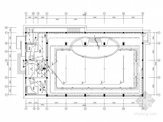 小型泳池平面设计图资料下载-游泳池电气施工图