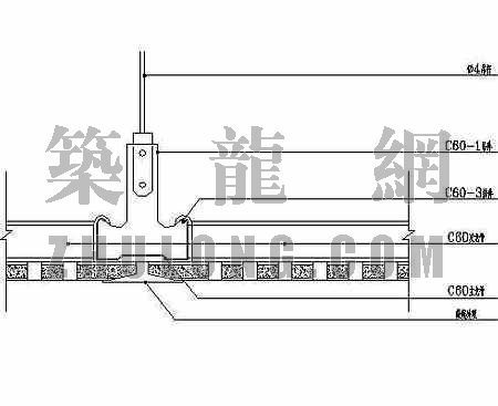 石膏板吊顶搂槽节点资料下载-小幅纸面石膏板吊顶无缝节点图