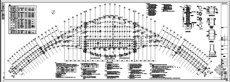 波特兰国际机场航站楼资料下载-某国际机场航站楼桩基结构图
