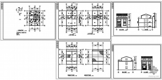 某二层带阁楼乡村别墅建筑与结构方案-4