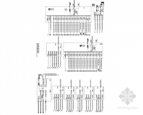 [安徽]老年公寓电气施工图（2014年火规）-低压配电箱系统图 