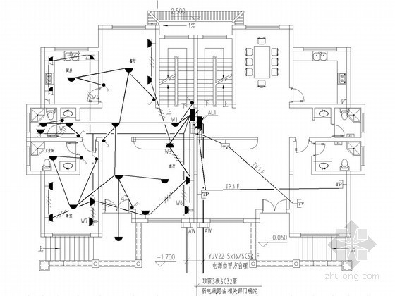 西南交通大学施工图纸资料下载-[江西]棚户区改造电气施工图纸