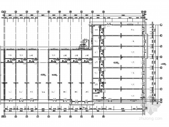 [吉林]某三层仿古立面沿街商铺建筑扩初图- 