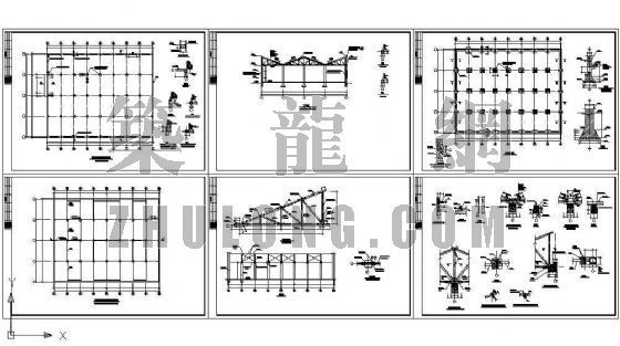 单层厂房屋架结构图资料下载-木屋架厂房结构图
