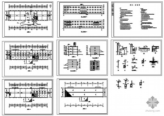 二层钢结构厂房设计图资料下载-某三层钢结构厂房设计图