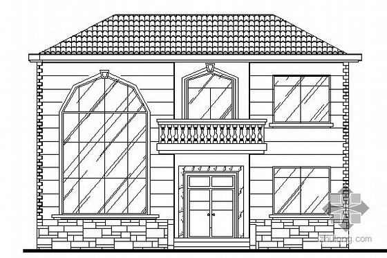 成套建筑结构施工图图纸资料下载-某二层别墅建筑结构施工图