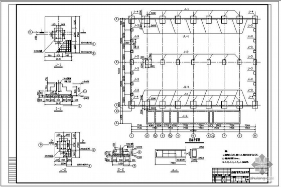 两层钢结构厂房建筑资料下载-某2×21米跨钢结构厂房建筑结构设计图