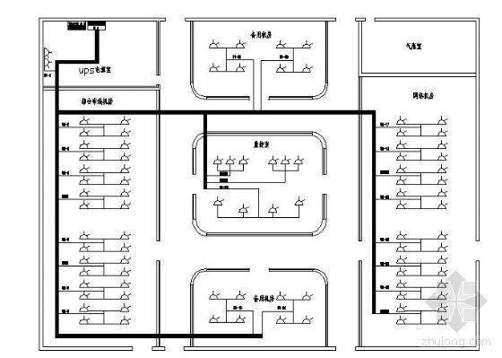 机房电气设计方案资料下载-某机房电气设计图