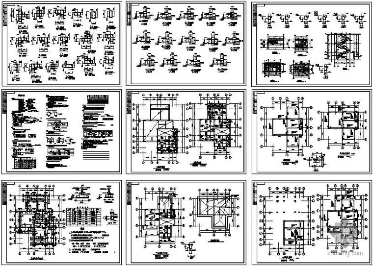 木别墅结构设计图资料下载-某砖混别墅结构设计图