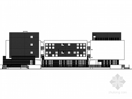 多层建筑现代风效果图资料下载-[合集]4套长条式幼儿园建筑施工图（含效果图以及16年最新图纸）