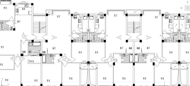 楼梯灯施工图资料下载-某6F+1商住楼电气施工图