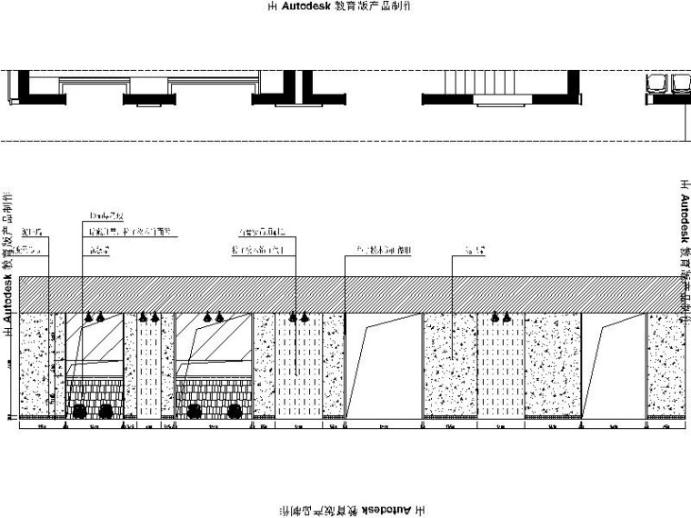[柳州]新中式自然清新火锅店室内设计施工图（含效果图）-[原创]新中式自然清新火锅店室内设计立面图