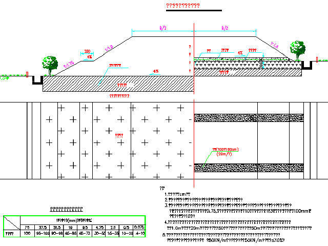 [浙江]双向四车道高速公路工程标准图124张CAD（路桥隧）-高液限土地基处理设计图