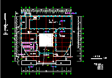 四层现代风格城建图书馆设计施工图