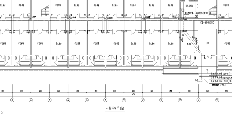 某大学宿舍楼电气施工图4