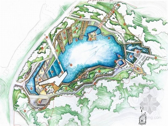 武汉东湖度假村资料下载-[武汉]中山舰旅游（核心区）景观设计方案