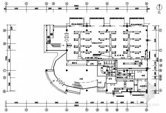 会所中央空调平面布置资料下载-休闲会所中央空调系统设计图纸