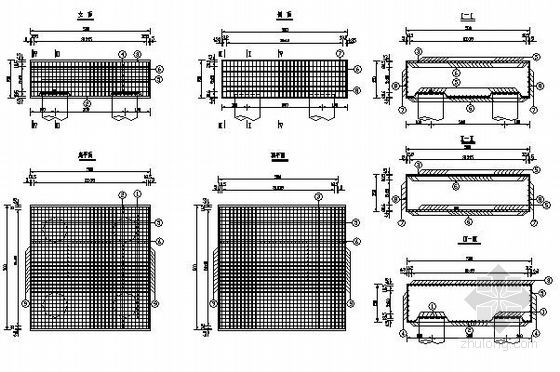 [黑龙江]预应力混凝土连续箱梁桥施工图65张（花瓶墩）-桥台承台钢筋构造图(一)