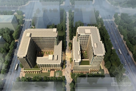 上海高层办公楼设计方案资料下载-[上海]artdeco风格12层办公楼设计方案文本