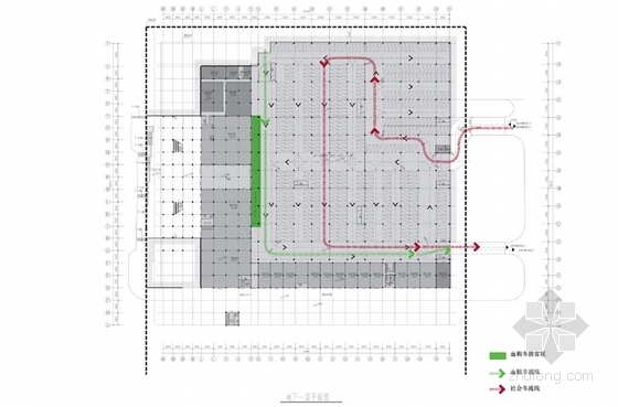 [贵阳]现代简约风格多层客运站规划及建筑设计方案文本（两个方案）-现代简约风格多层客运站分析图