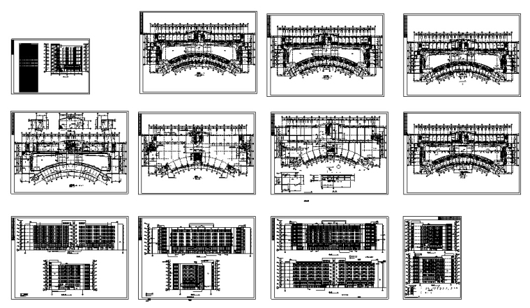 5套商业综合建筑设计方案初设图CAD-11