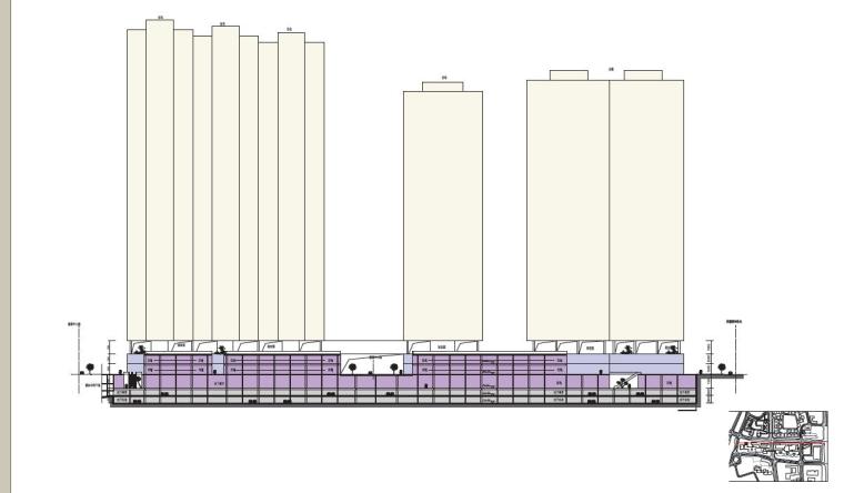 [广东]超高层幕墙立面多业态城市综合体建筑设计方案文本-超高层幕墙立面多业态城市综合体建筑剖面图