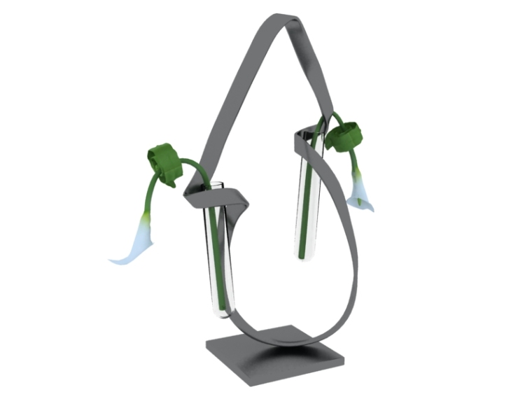景观植物su3D模型资料下载-小巧植物装饰3D模型下载