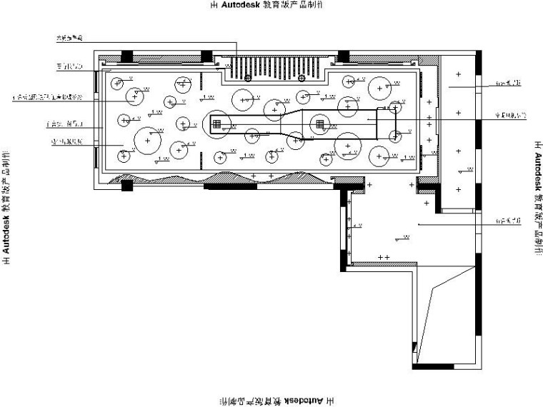 火锅店门头装修设计资料下载-[柳州]新中式自然清新火锅店室内设计施工图（含效果图）