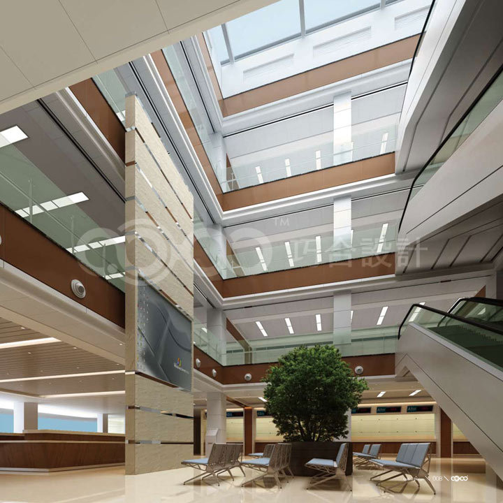 三甲综合医院建筑方案资料下载-打造不迷路医院的现代综合医院设计方案