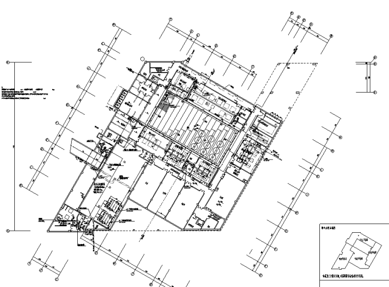 同济大学嘉定校区工程学院大楼给排水工程施工图-地下一层平面图
