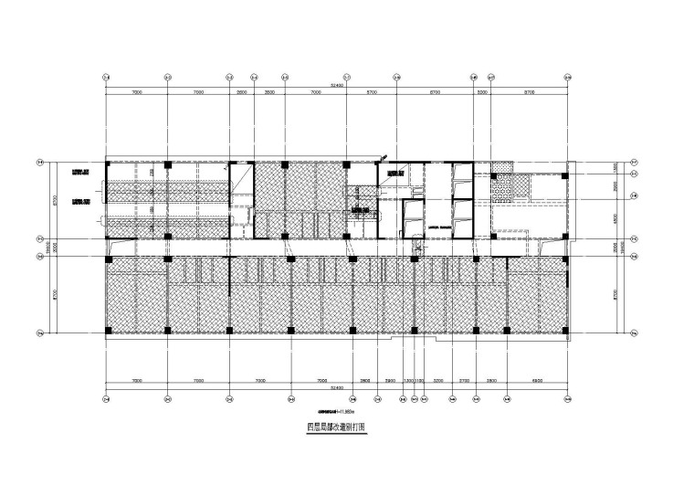 三层框架办公楼结构设计资料下载-框剪结构办公楼加固结构设计施工图（2012）