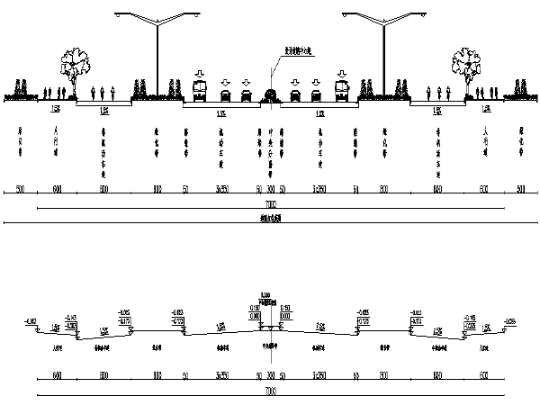 市政道路工程初步设计图纸资料下载-[深圳大学]市政道路毕业设计图纸电子版
