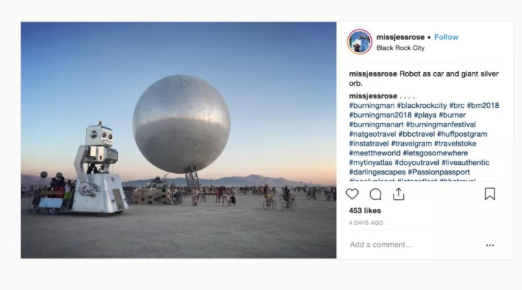 2018年火人节最佳装置, 比亚克‘巨型镜面球体’映射万物_7